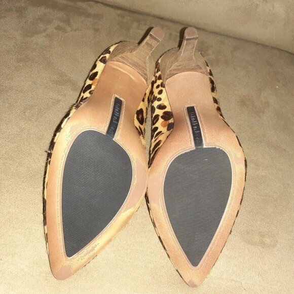 CALVIN KLEIN Jeans-Ryleigh-Leopard Calf Hair Print Pumps/Heels-Size 7-Near Mint - Picture 8 of 8